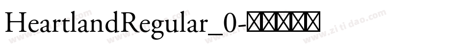 HeartlandRegular_0字体转换