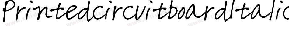 PrintedcircuitboardItalic-E8or字体转换