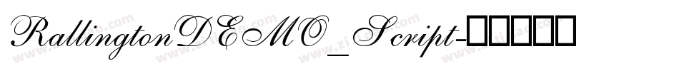 RallingtonDEMO_Script字体转换