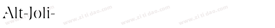 Alt-Joli字体转换