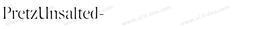 PretzUnsalted字体转换