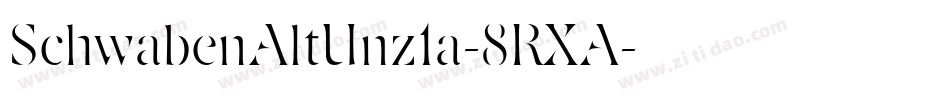 SchwabenAltUnz1a-8RXA字体转换