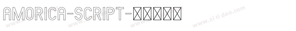 AMORICA-SCRIPT字体转换
