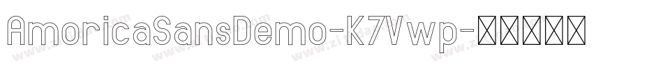 AmoricaSansDemo-K7Vwp字体转换