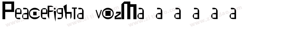 Peacefight-vozM字体转换