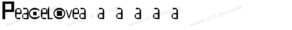 Peacelove字体转换