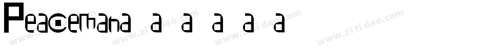 Peaceman字体转换