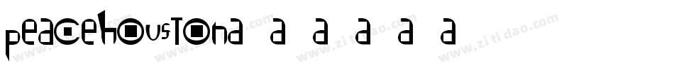 peacehouston字体转换