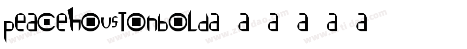 peacehoustonbold字体转换