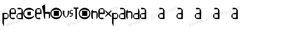 peacehoustonexpand字体转换