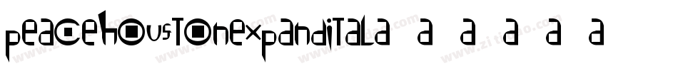 peacehoustonexpandital字体转换