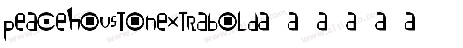peacehoustonextrabold字体转换