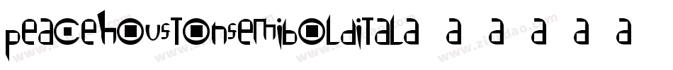 peacehoustonsemiboldital字体转换