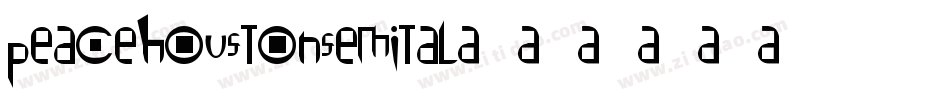 peacehoustonsemital字体转换