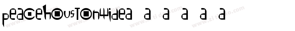peacehoustonwide字体转换