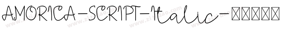 AMORICA-SCRIPT-Italic字体转换