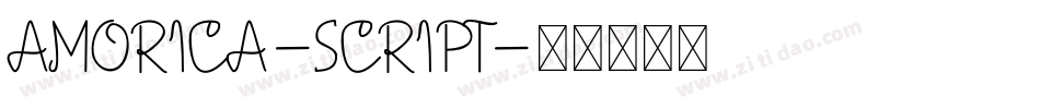AMORICA-SCRIPT字体转换