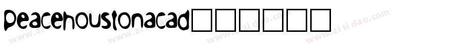 peacehoustonacad字体转换