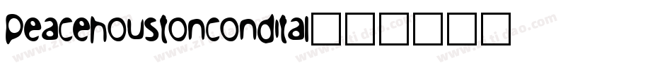 peacehoustoncondital字体转换