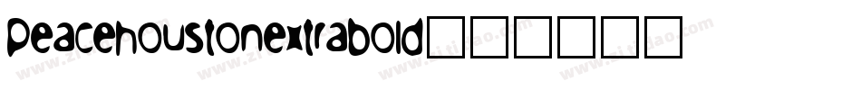 peacehoustonextrabold字体转换