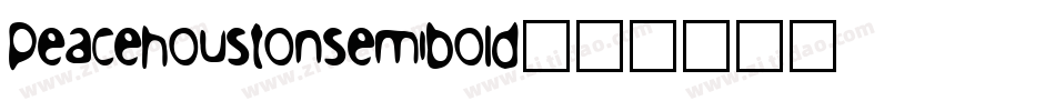 peacehoustonsemibold字体转换