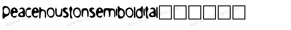 peacehoustonsemiboldital字体转换