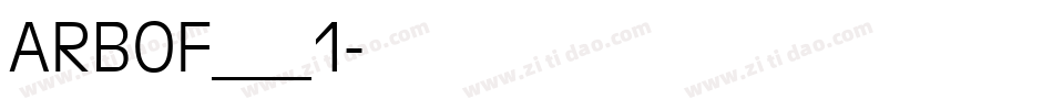 ARBOF___1字体转换