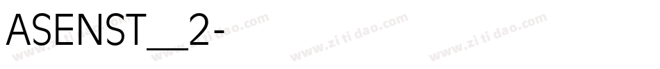 ASENST__2字体转换