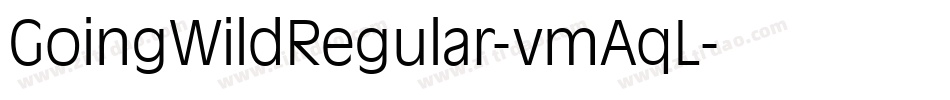 GoingWildRegular-vmAqL字体转换
