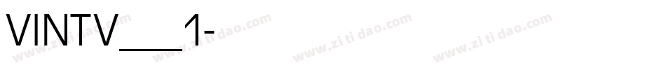 VINTV___1字体转换