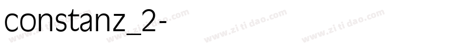 constanz_2字体转换
