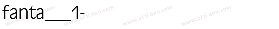 fanta___1字体转换