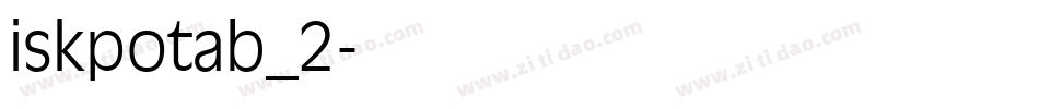 iskpotab_2字体转换