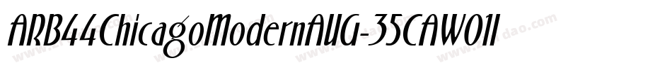 ARB44ChicagoModernAUG-35CAW01It字体转换