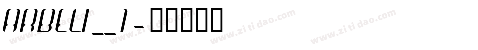 ARBELI__1字体转换