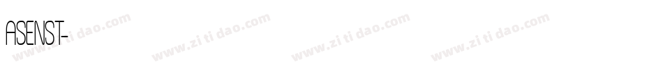 ASENST字体转换