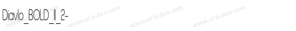 Diavlo_BOLD_II_2字体转换