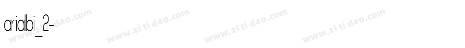 arialbi_2字体转换