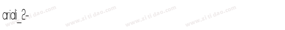 ariali_2字体转换