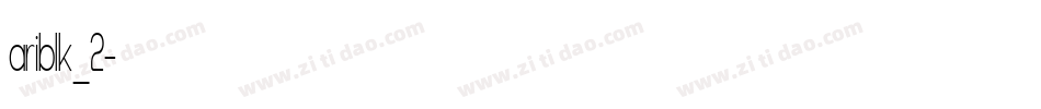 ariblk_2字体转换