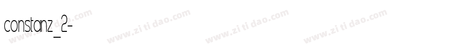 constanz_2字体转换