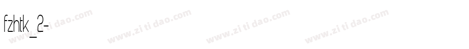 fzhtk_2字体转换
