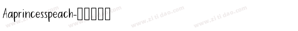 Aaprincesspeach字体转换
