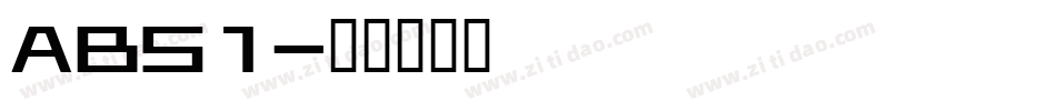 ABS1字体转换