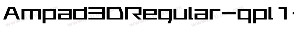 Ampad3DRegular-qpl1字体转换