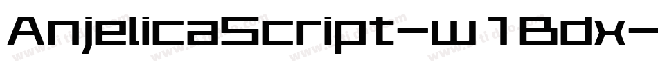 AnjelicaScript-w1Bdx字体转换