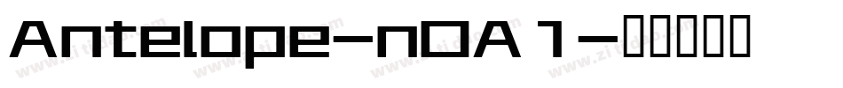 Antelope-nOA1字体转换