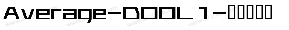 Average-DOOL1字体转换