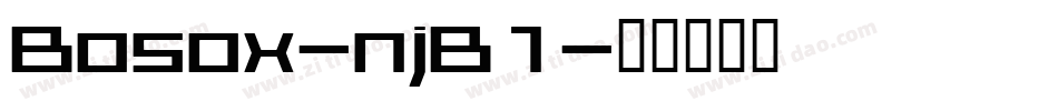 Bosox-njB1字体转换