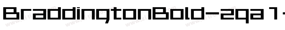 BraddingtonBold-zqa1字体转换